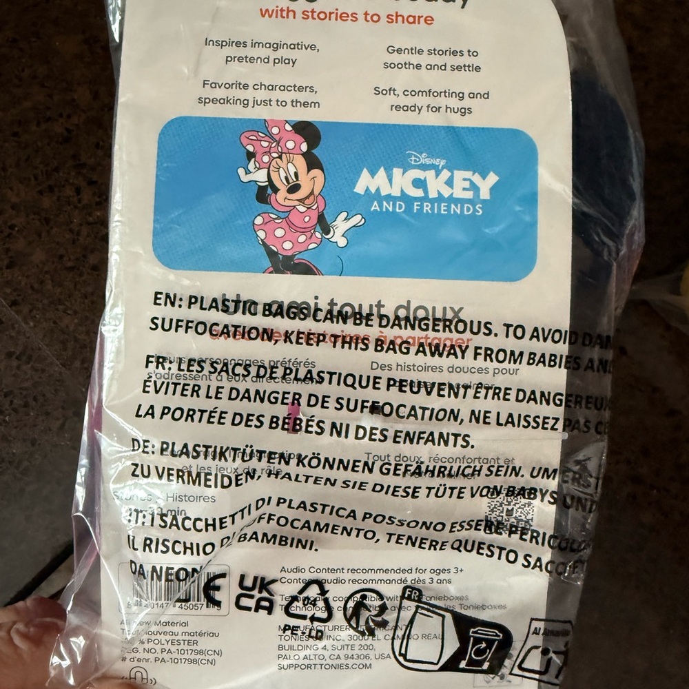 NEW- Tonies- Cuddle- Minnie Mouse- NEW IN BAG - Picture 4 of 4
